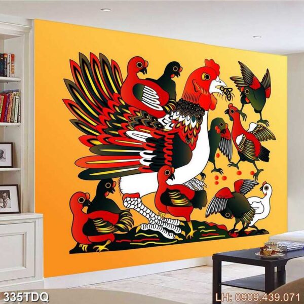 Tranh nông thôn nghệ thuật - 335DQ