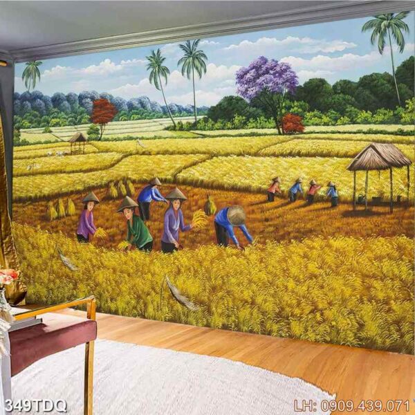 Mẫu tranh nông thôn ấn tượng - 349DQ