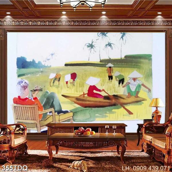 Tranh ảnh đồng quê Việt Nam - 355DQ