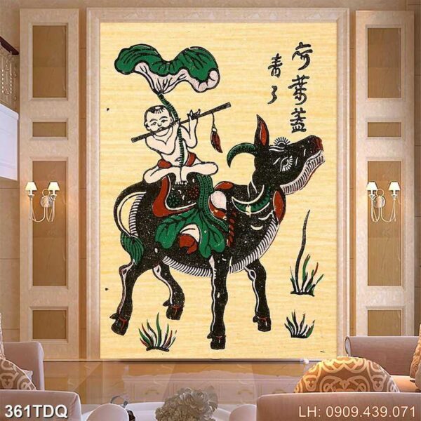 Tranh cánh đồng lúa phổ biến - 361DQ