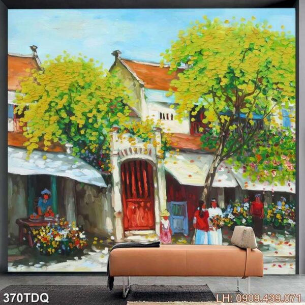 Tranh vẽ đồng quê in nhanh - 370DQ