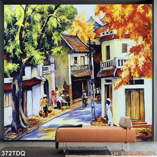 Tranh đồng quê giá rẻ - 372DQ