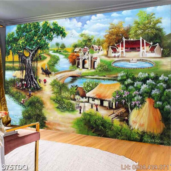 Tranh ảnh đồng quê Bắc bộ - 375DQ