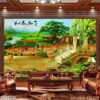 Bức tranh đồng quê dán kiếng - 386DQ