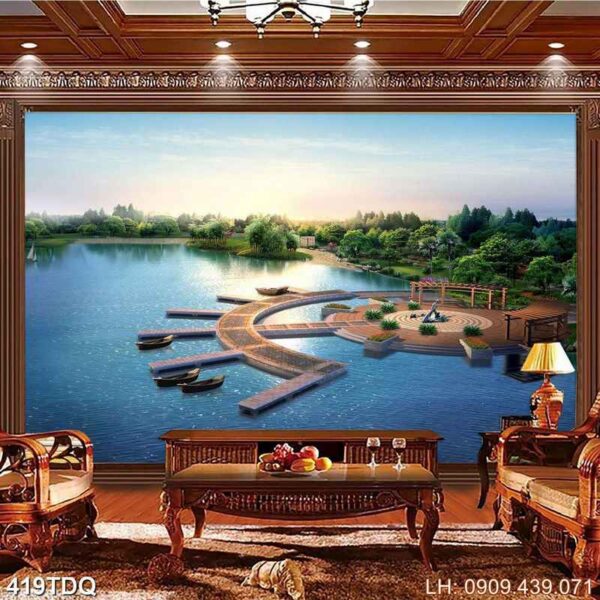 Bức tranh nông thôn giá rẻ - 419DQ