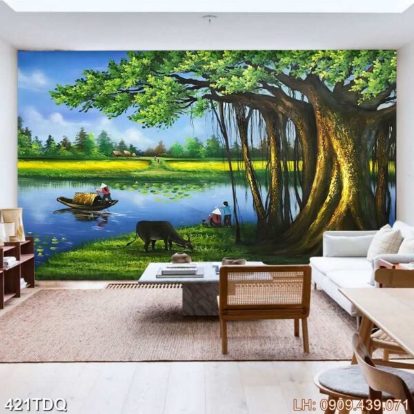 Tranh làng quê nghệ thuật - 421DQ