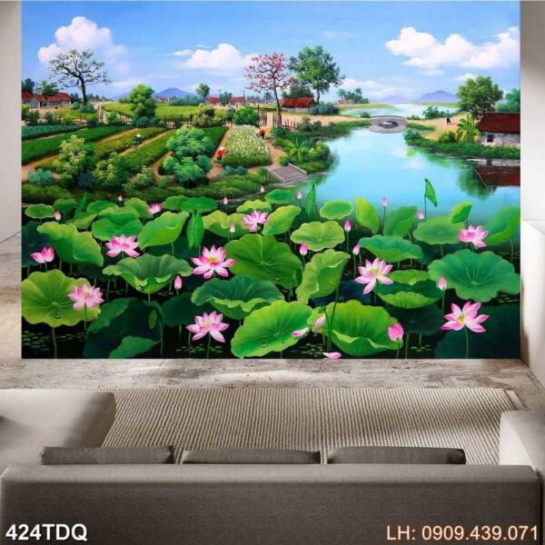 Tranh vẽ nông thôn tại TpHCM - 424DQ