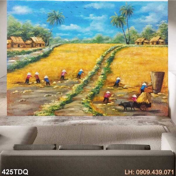 Tranh ảnh đồng quê dán tường - 425DQ