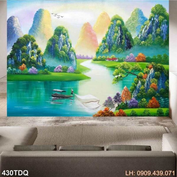 Mẫu tranh đồng quê Việt Nam - 430DQ