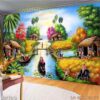 Tranh ảnh đồng quê in tráng gương - 437DQ