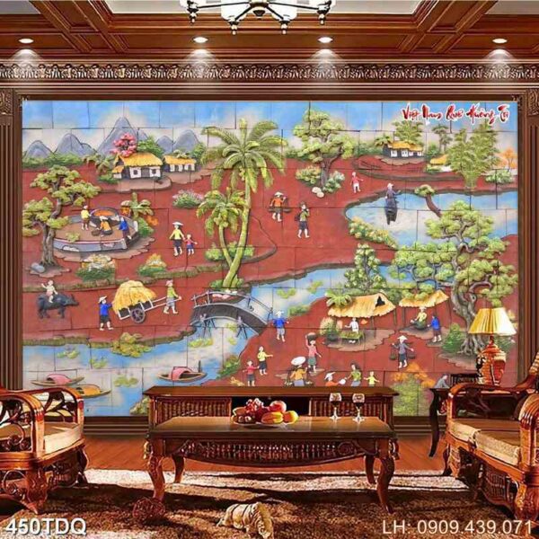 Bức tranh đồng quê nghệ thuật - 450DQ