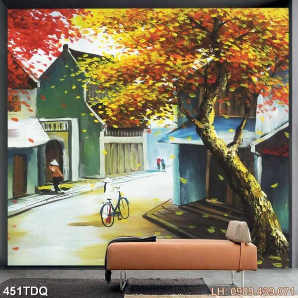 Mẫu tranh quê hương giá rẻ - 451DQ