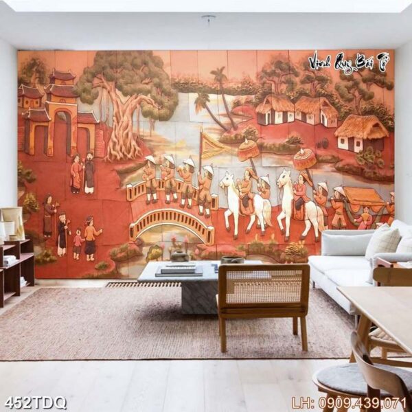 Tranh quê hương khổ lớn - 452DQ