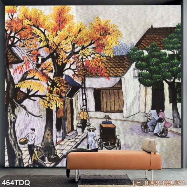 Tranh ảnh cánh đồng lúa tại TpHCM - 464DQ