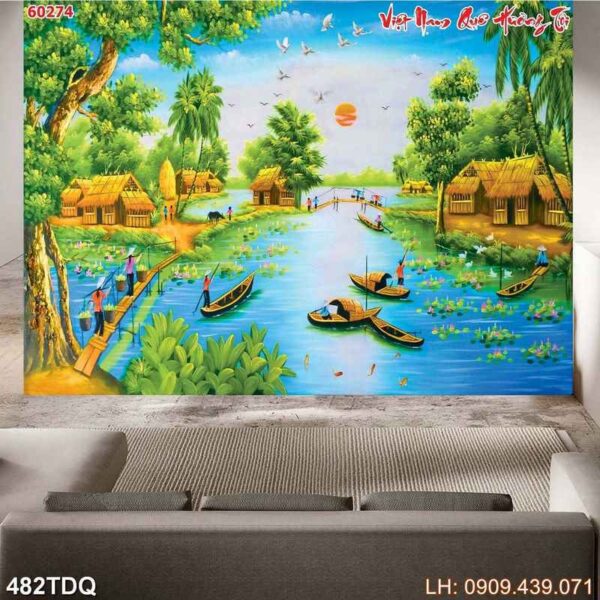 Tranh làng quê Việt Nam - 482DQ