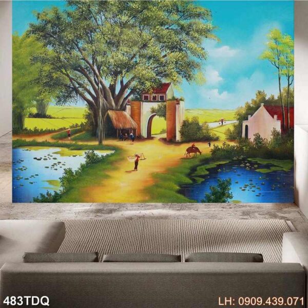 Tranh ảnh đồng quê miền Bắc - 483DQ