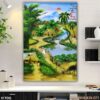 Tranh đồng quê dán tường - 051DQ