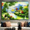 Bức tranh đồng quê in canvas - 007DQ