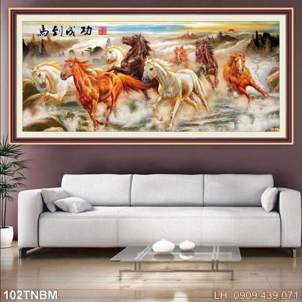 Bức tranh mã đáo thành công tặng khai trương - 102TNBM
