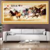 Mẫu tranh mã đáo thành công in canvas - 106TNBM