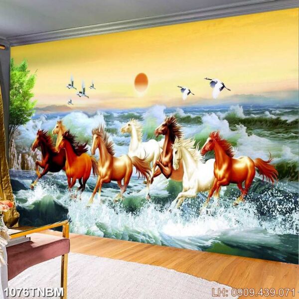 Tranh ảnh mã đáo thành công khổ lớn - 1076TNBM