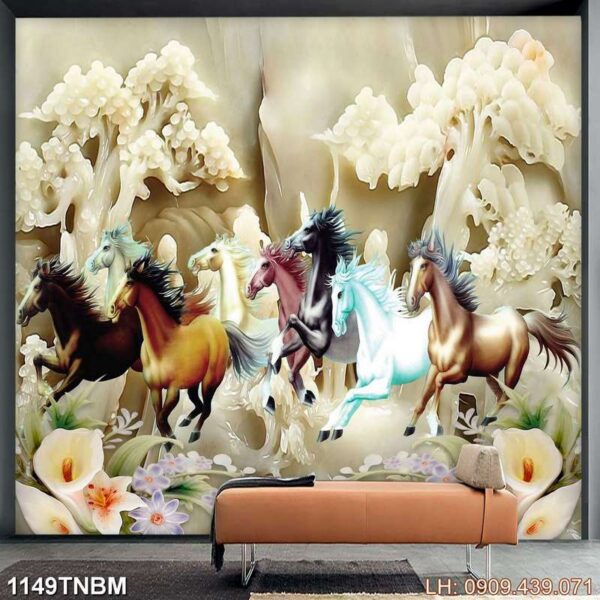 Ảnh bát mã dán kính - 1149TNBM