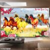 Tranh ngựa treo phòng khách - 1176TNBM