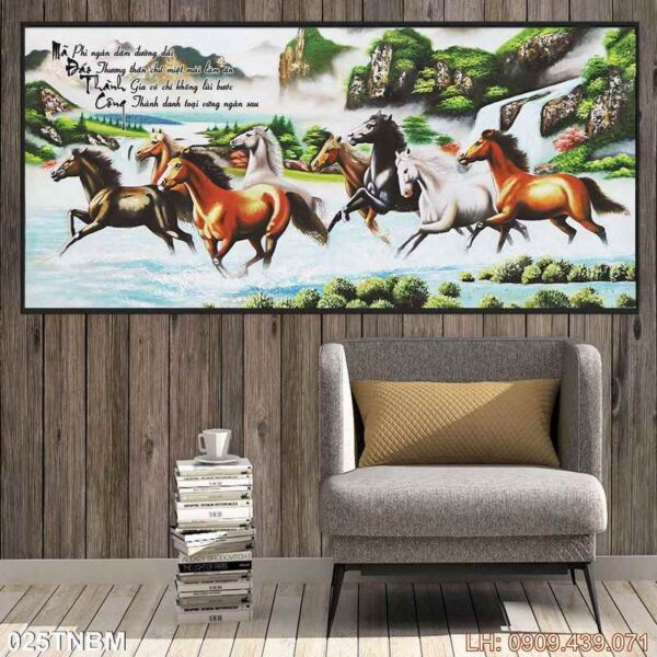 Bức tranh mã đáo thành công nghệ thuật - 025TNBM