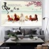 Bức tranh ngựa dán tường - 030TNBM