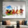 Bức tranh ngựa dán tường - 058TNBM