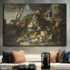 Tranh ảnh tĩnh vật bình hoa dán kính - 1042TTV
