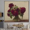 Bức tranh tĩnh vật bình hoa dán tường - 1079TTV