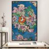 Mẫu tranh sơn dầu dán kính - 1156TTV