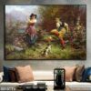 Tranh tĩnh vật bình hoa dán kính - 013TTV