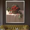 Tranh vẽ tĩnh vật bình hoa in canvas - 1355TTV