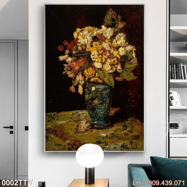 Tranh ảnh sơn dầu in canvas - 002TTV