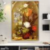 Tranh ảnh tĩnh vật bình hoa in tráng gương - 2059TTV
