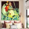 Ảnh phong cách sơn dầu treo phòng ngủ - 2066TTV