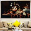 Bức tranh tĩnh vật bình hoa truyền thống - 2170TTV