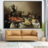 Bức tranh tĩnh vật bình hoa ấn tượng - 2258TTV