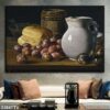 Bức tranh tĩnh vật bình hoa cổ điển - 2384TTV