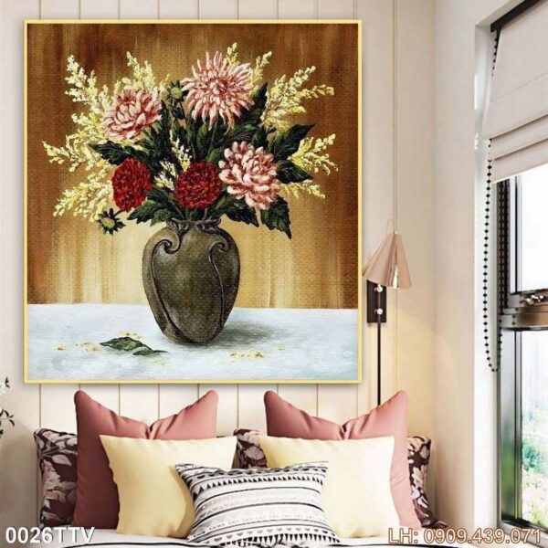 Tranh phong cách sơn dầu in canvas - 026TTV