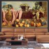 Tranh tĩnh vật bình hoa treo phòng ngủ - 2613TTV
