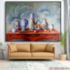 Mẫu tranh tĩnh vật bình hoa in tráng gương - 2685TTV