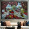 Mẫu tranh tĩnh vật bình hoa có khung - 2710TTV
