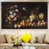 Bức tranh tĩnh vật bình hoa in canvas - 287TTV