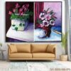 Bức tranh tĩnh vật hoa quả dán kiếng - 2968TTV