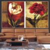 Mẫu tranh tĩnh vật bình hoa in nhanh - 2984TTV
