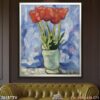 Bức tranh tĩnh vật bình hoa tại TpHCM - 3015TTV