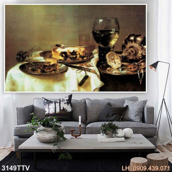 Tranh vẽ sơn dầu khổ lớn - 3149TTV